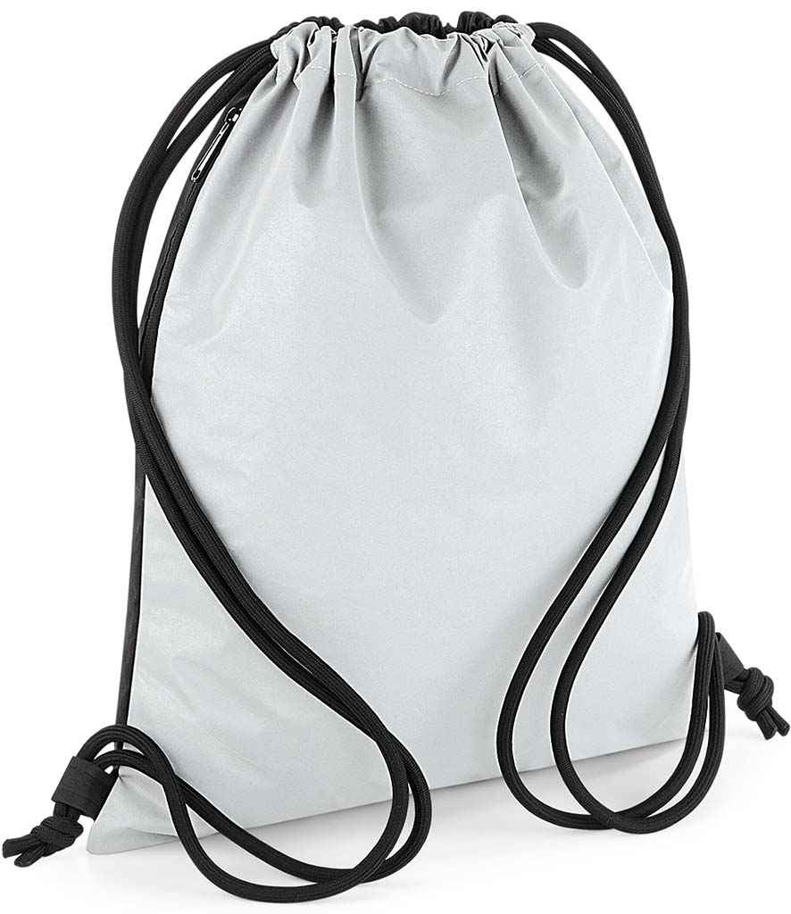 BagBase Reflective Gymsac with High Visibility Finish for Safe Outdoor Use