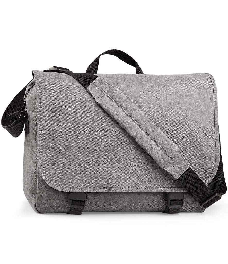 BagBase Two Tone Digital Messenger Bag with Multiple Color Options