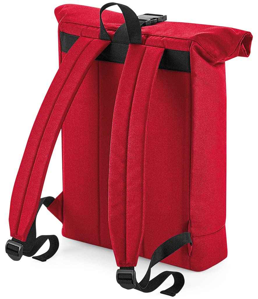 BagBase Recycled Roll-Top Backpack with Sustainable Materials and Durable Design