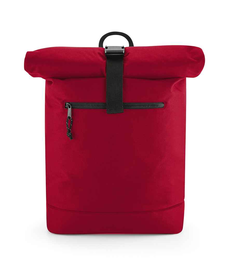 BagBase Recycled Roll-Top Backpack with Sustainable Materials and Durable Design