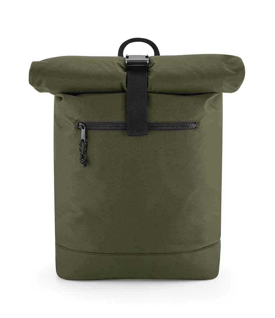 BagBase Recycled Roll-Top Backpack with Sustainable Materials and Durable Design