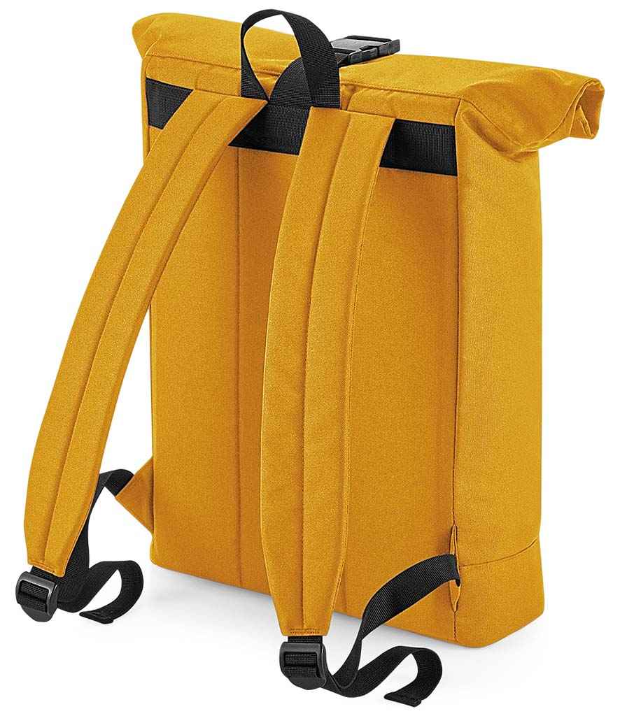 BagBase Recycled Roll-Top Backpack with Sustainable Materials and Durable Design