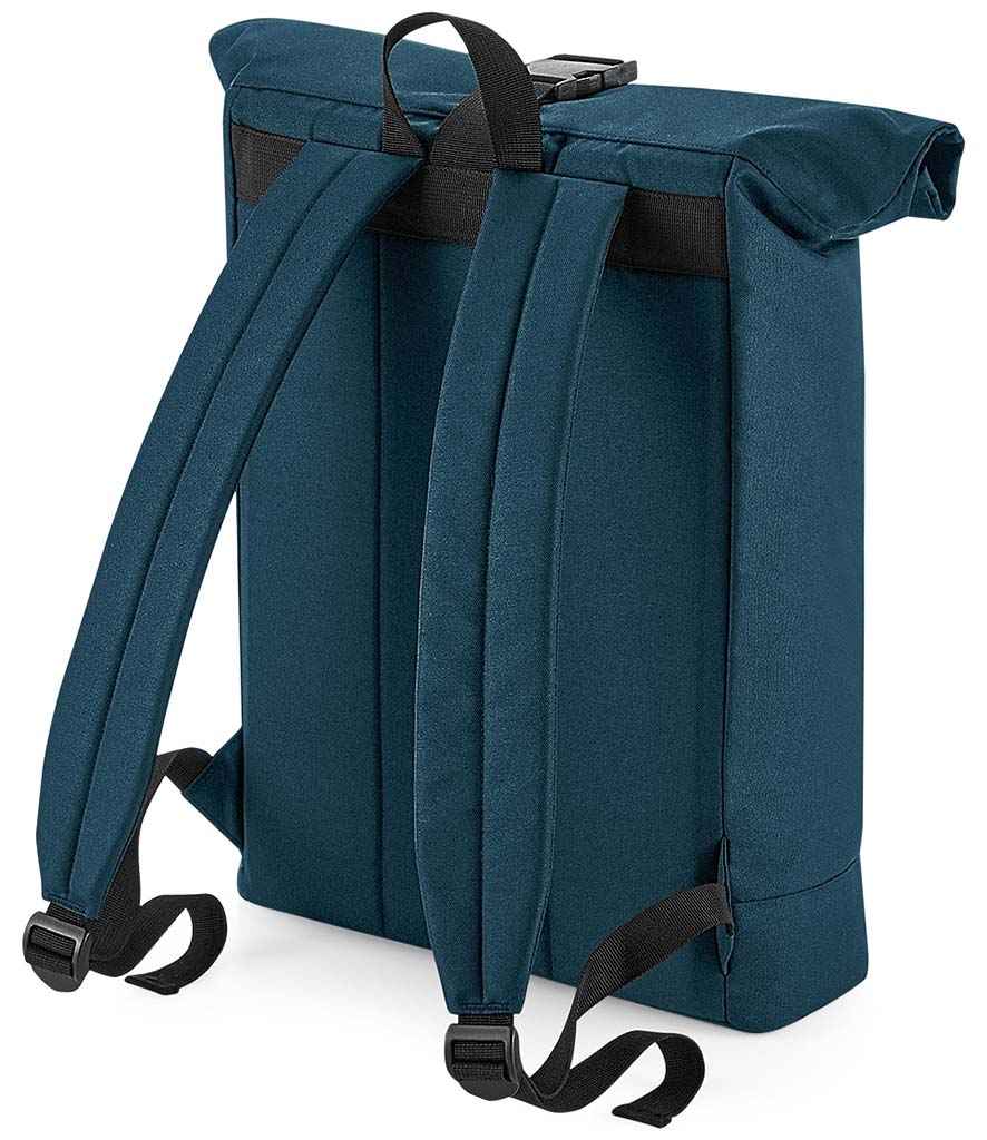 BagBase Recycled Roll-Top Backpack with Sustainable Materials and Durable Design
