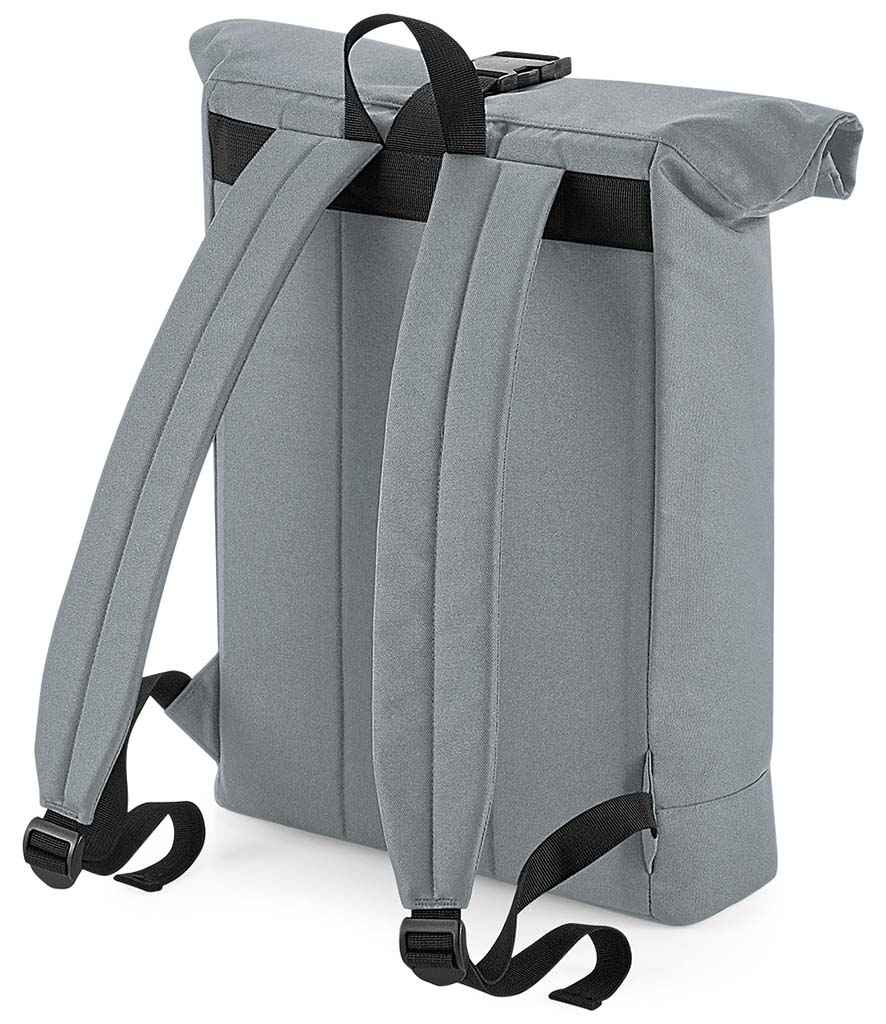 BagBase Recycled Roll-Top Backpack with Sustainable Materials and Durable Design
