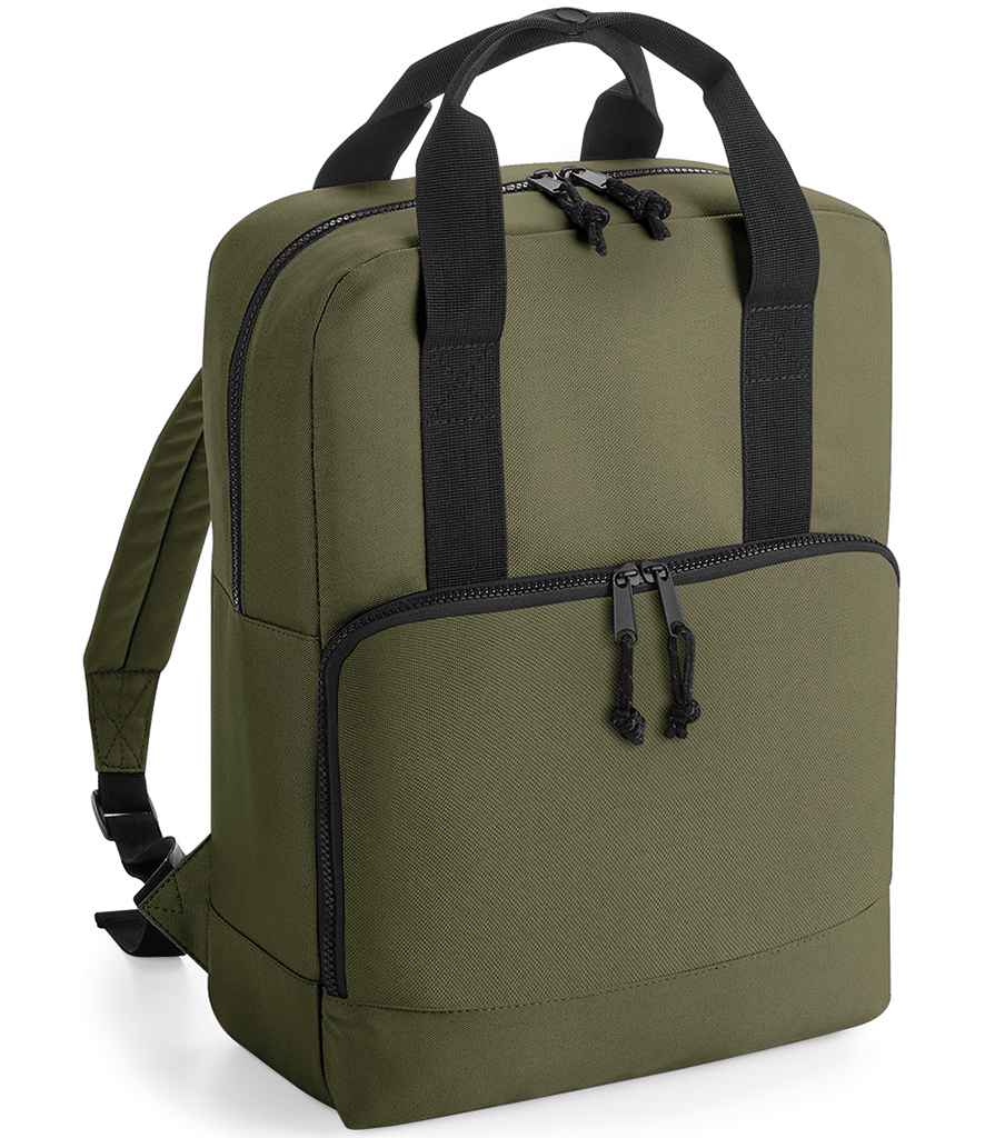 BagBase Recycled Twin Handle Cooler Backpack with Sustainable Insulated Storage