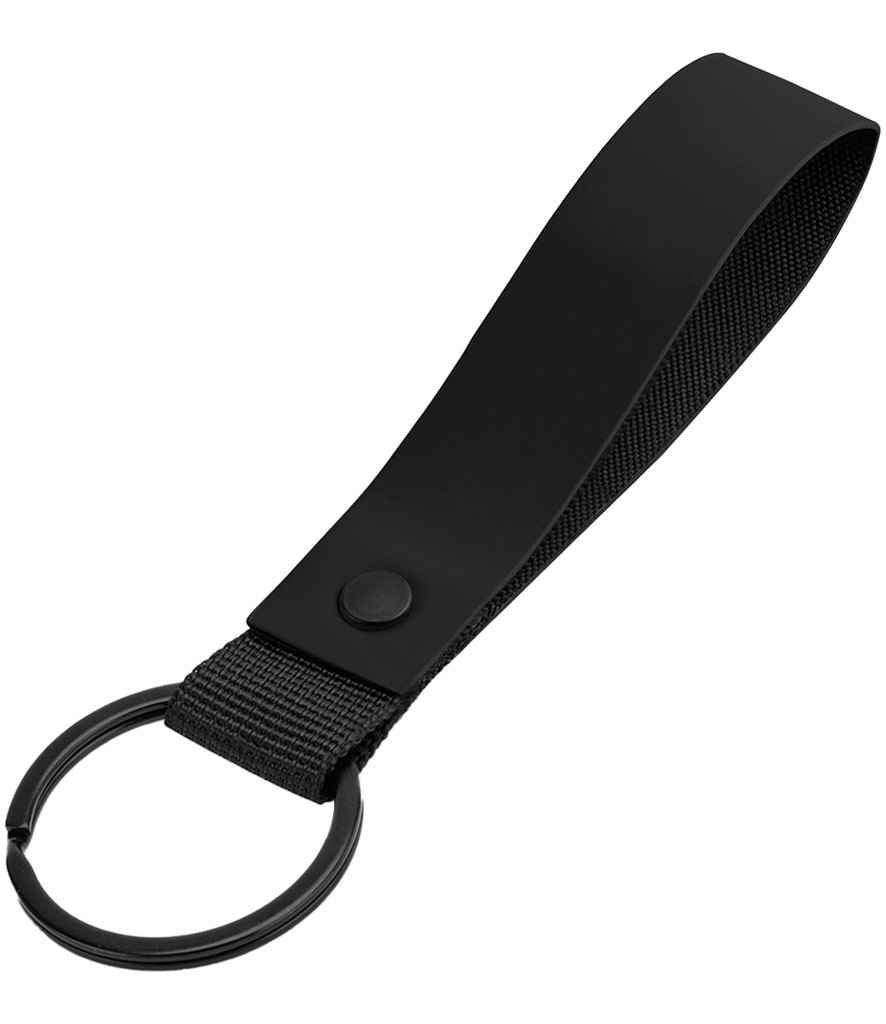 BagBase Matte PU Key Ring in Stylish, Durable Design