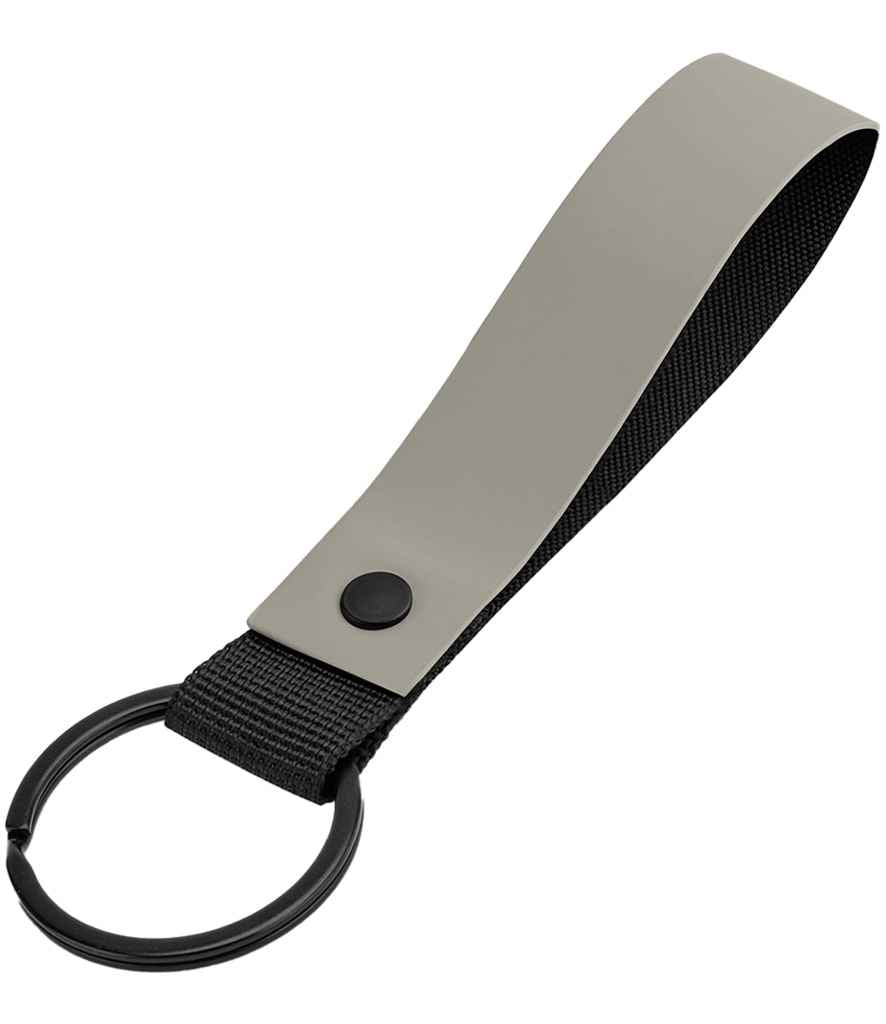 BagBase Matte PU Key Ring in Stylish, Durable Design