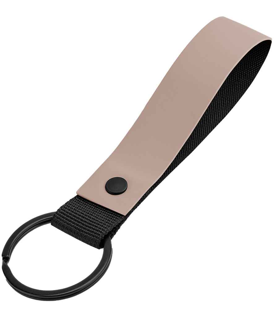 BagBase Matte PU Key Ring in Stylish, Durable Design