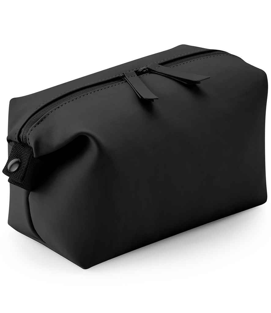 BagBase Matte PU Accessory Pouch with Zip Closure and Durable Finish for Everyday Use