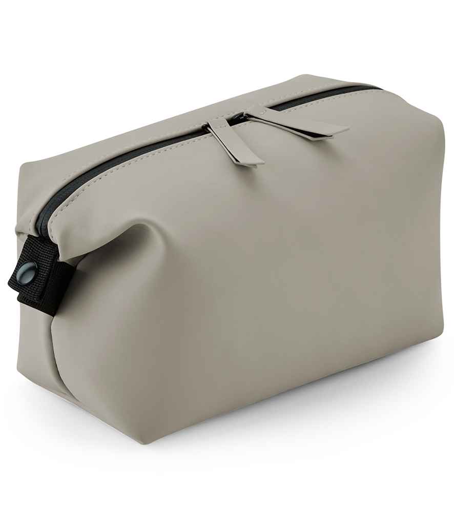 BagBase Matte PU Accessory Pouch with Zip Closure and Durable Finish for Everyday Use
