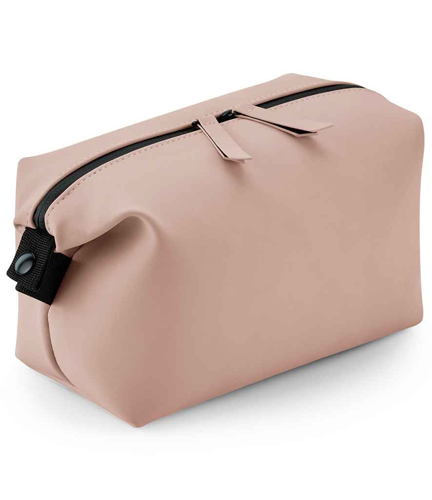 BagBase Matte PU Accessory Pouch with Zip Closure and Durable Finish for Everyday Use