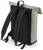 BagBase Matte PU Roll-Top Backpack with Durable Water-Resistant Finish and Stylish Design