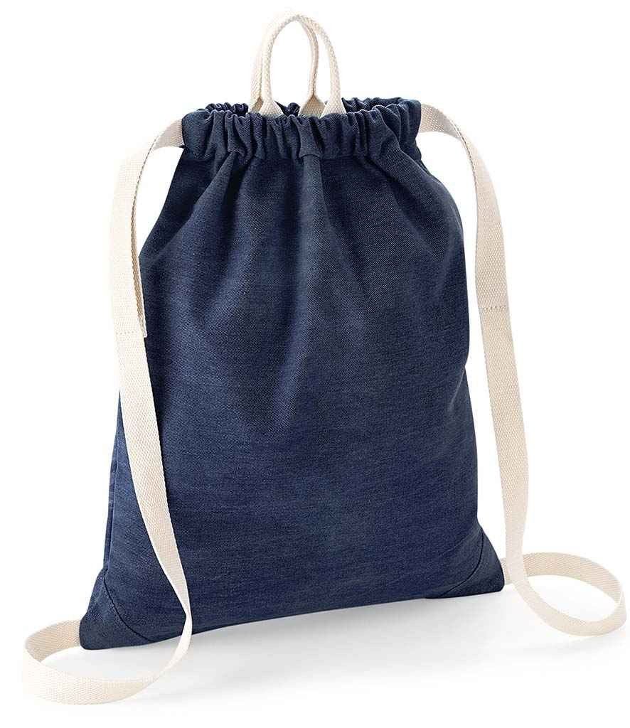 BagBase Denim Gymsac – Durable and Stylish Drawstring Gym Bag in Classic Denim Design