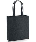 BagBase Felt Tote Bag with Durable Construction and Stylish Melange Finish