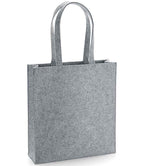 BagBase Felt Tote Bag with Durable Construction and Stylish Melange Finish