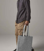 BagBase Felt Tote Bag with Durable Construction and Stylish Melange Finish