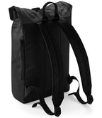 BagBase Tarp Roll-Top Backpack | Black