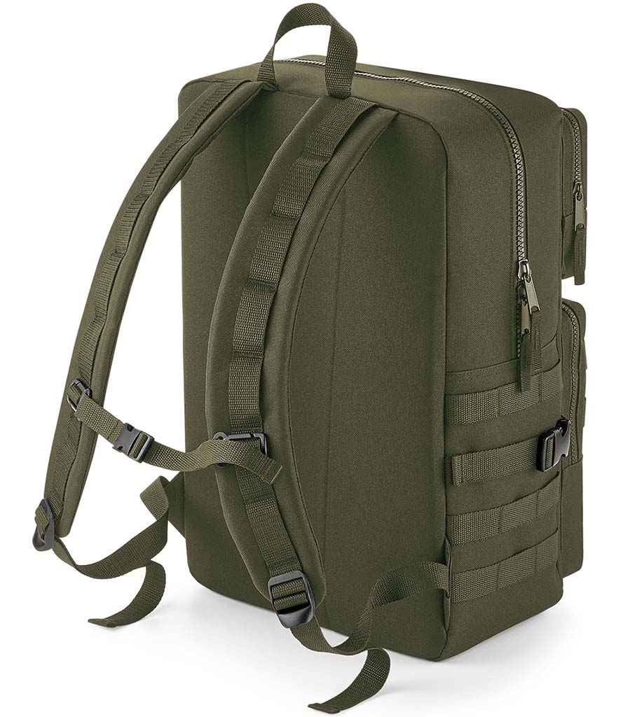 BagBase MOLLE Tactical Backpack with Modular Attachment System for Outdoor and Military Use