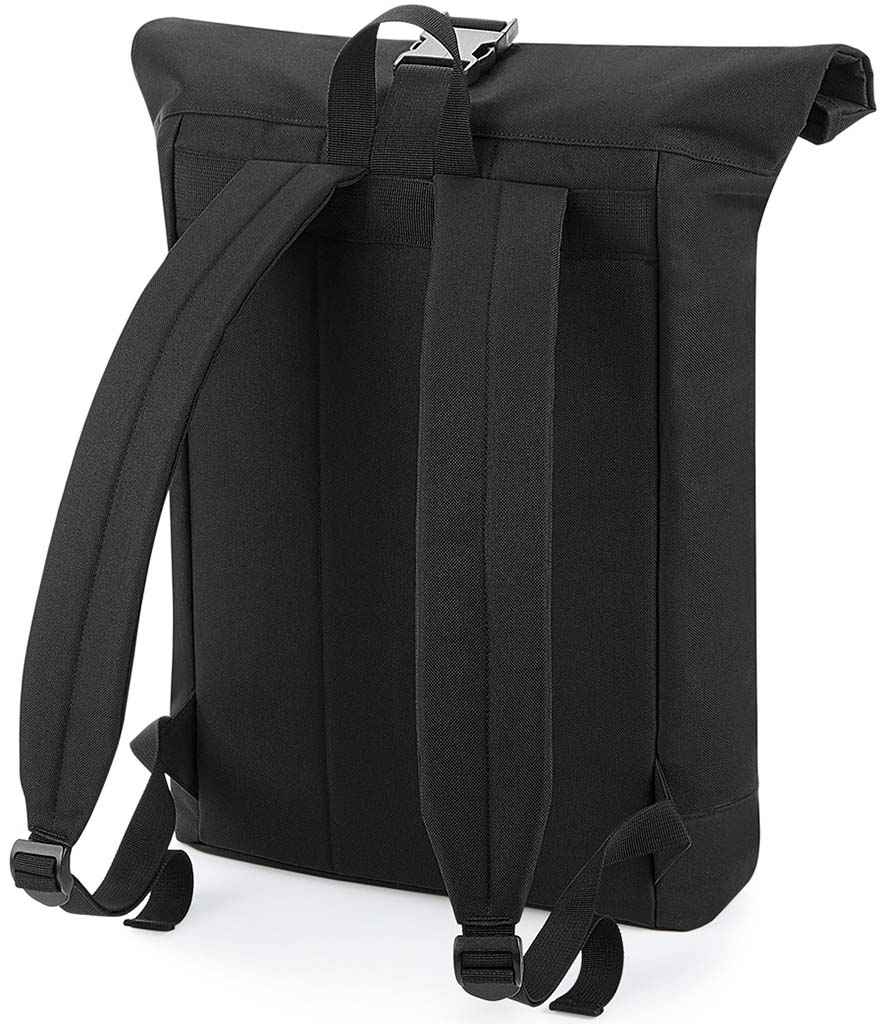 BagBase Roll-Top Backpack with Durable Design and Spacious Storage for Everyday Use