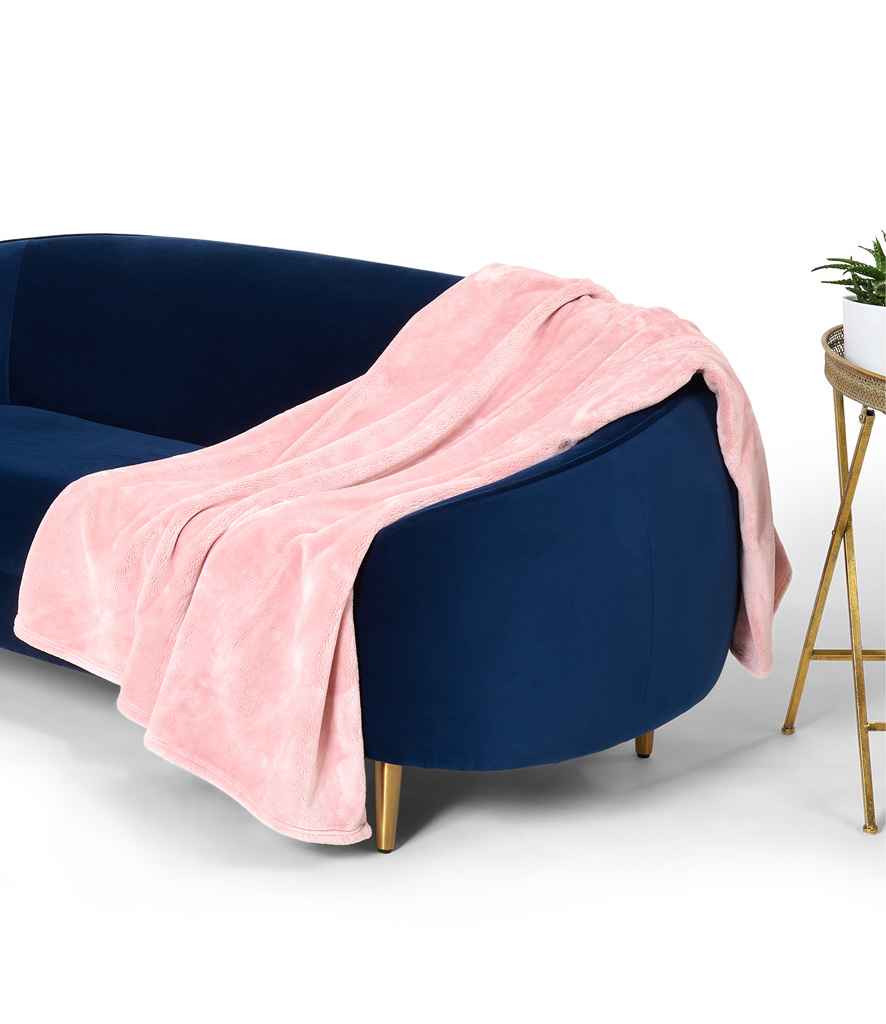 Brand Lab Large Plush Fleece Blanket – Soft, Cozy, and Perfect for Everyday Comfort