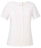 Brook Taverner Ladies Felina Short Sleeve Shirt | White