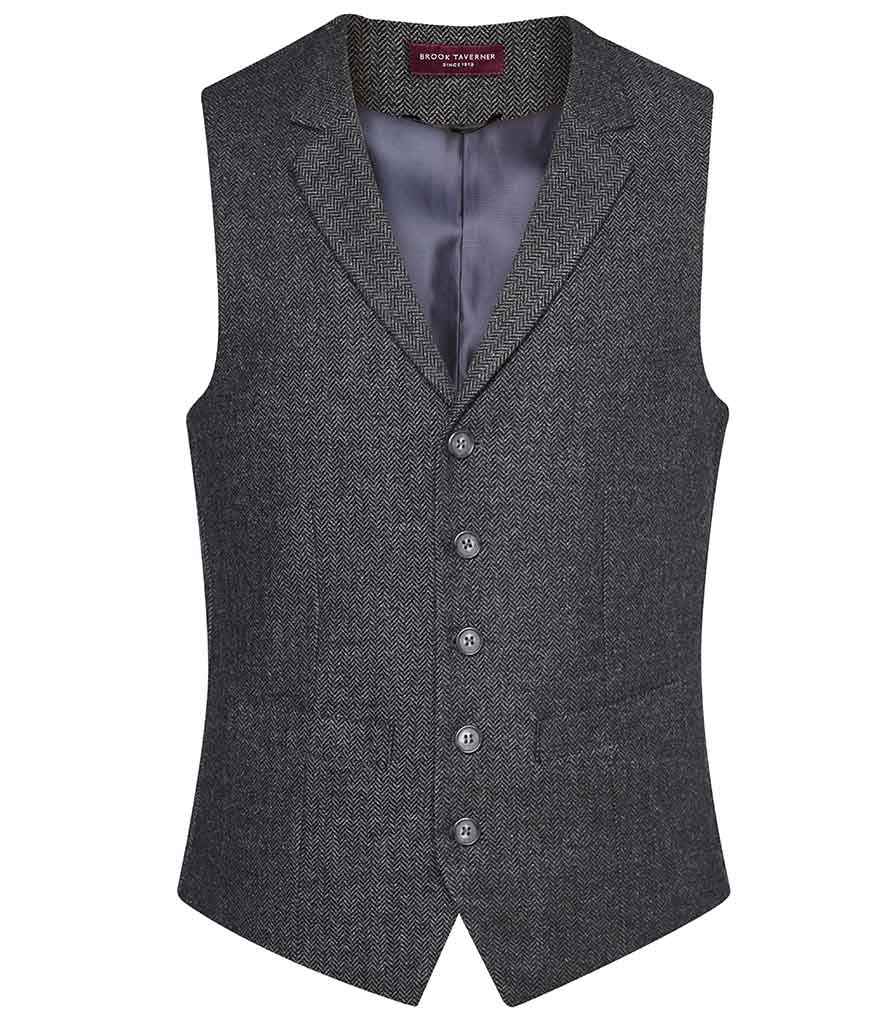 Brook Taverner Memphis Waistcoat in Classic Checked and Herringbone Patterns