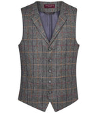 Brook Taverner Memphis Waistcoat in Classic Checked and Herringbone Patterns