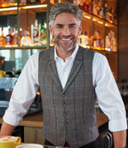Brook Taverner Memphis Waistcoat in Classic Checked and Herringbone Patterns