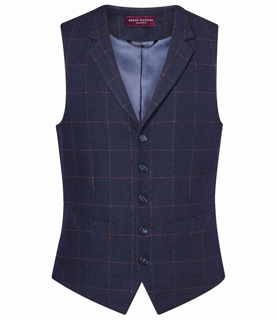Brook Taverner Memphis Waistcoat in Classic Patterns for a Sharp, Tailored Look