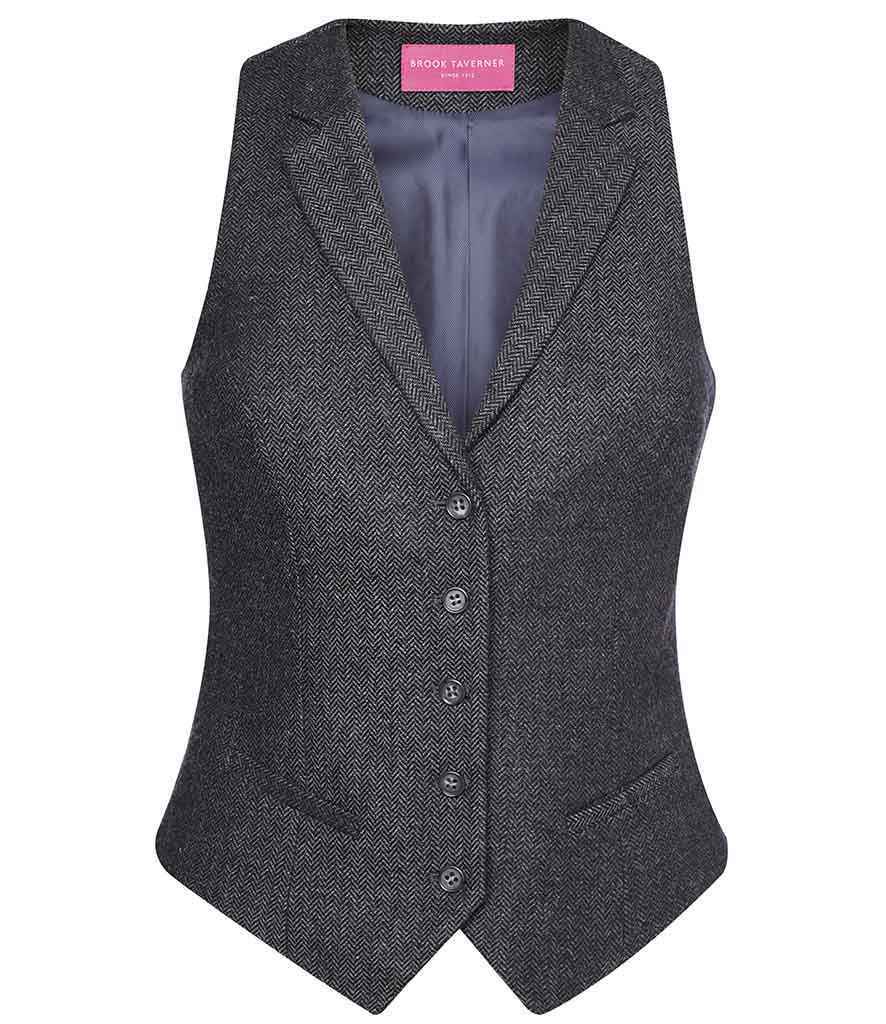 Brook Taverner Ladies Nashville Waistcoat in Classic Checked and Herringbone Patterns