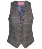 Brook Taverner Ladies Nashville Waistcoat in Classic Checked and Herringbone Patterns