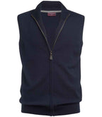 Brook Taverner Lincoln Knitted Zip Gilet with Front Zip and Classic Design
