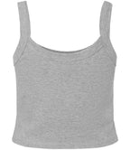Bella Ladies Micro Rib Spaghetti Strap Tank Top in Solid and Heather Blends