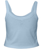Bella Ladies Micro Rib Spaghetti Strap Tank Top | Solid Blend