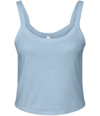 Bella Ladies Micro Rib Spaghetti Strap Tank Top | Solid Blend