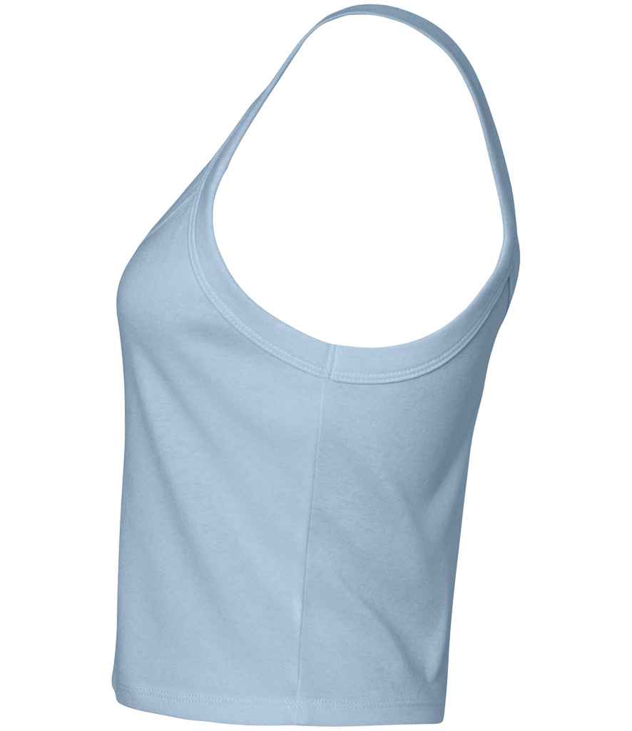Bella Ladies Micro Rib Spaghetti Strap Tank Top | Solid Blend