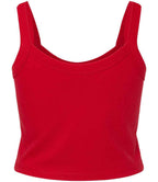 Bella Ladies Micro Rib Spaghetti Strap Tank Top in Solid and Heather Blends
