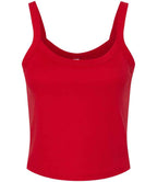 Bella Ladies Micro Rib Spaghetti Strap Tank Top in Solid and Heather Blends