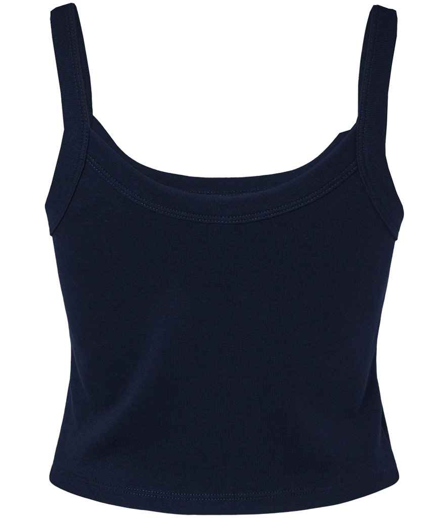 Bella Ladies Micro Rib Spaghetti Strap Tank Top in Solid and Heather Blends