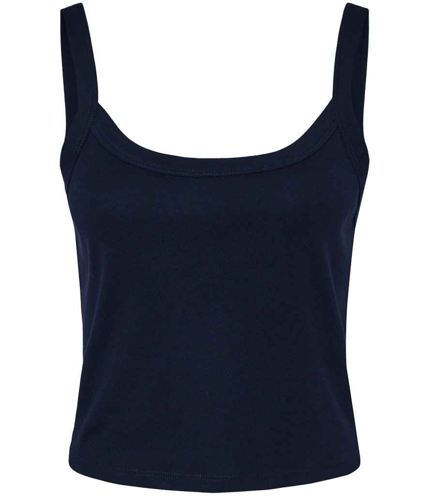 Bella Ladies Micro Rib Spaghetti Strap Tank Top in Solid and Heather Blends