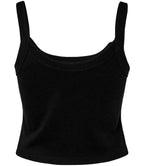 Bella Ladies Micro Rib Spaghetti Strap Tank Top | Solid Blend
