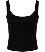 Bella Ladies Micro Rib Spaghetti Strap Tank Top | Solid Blend