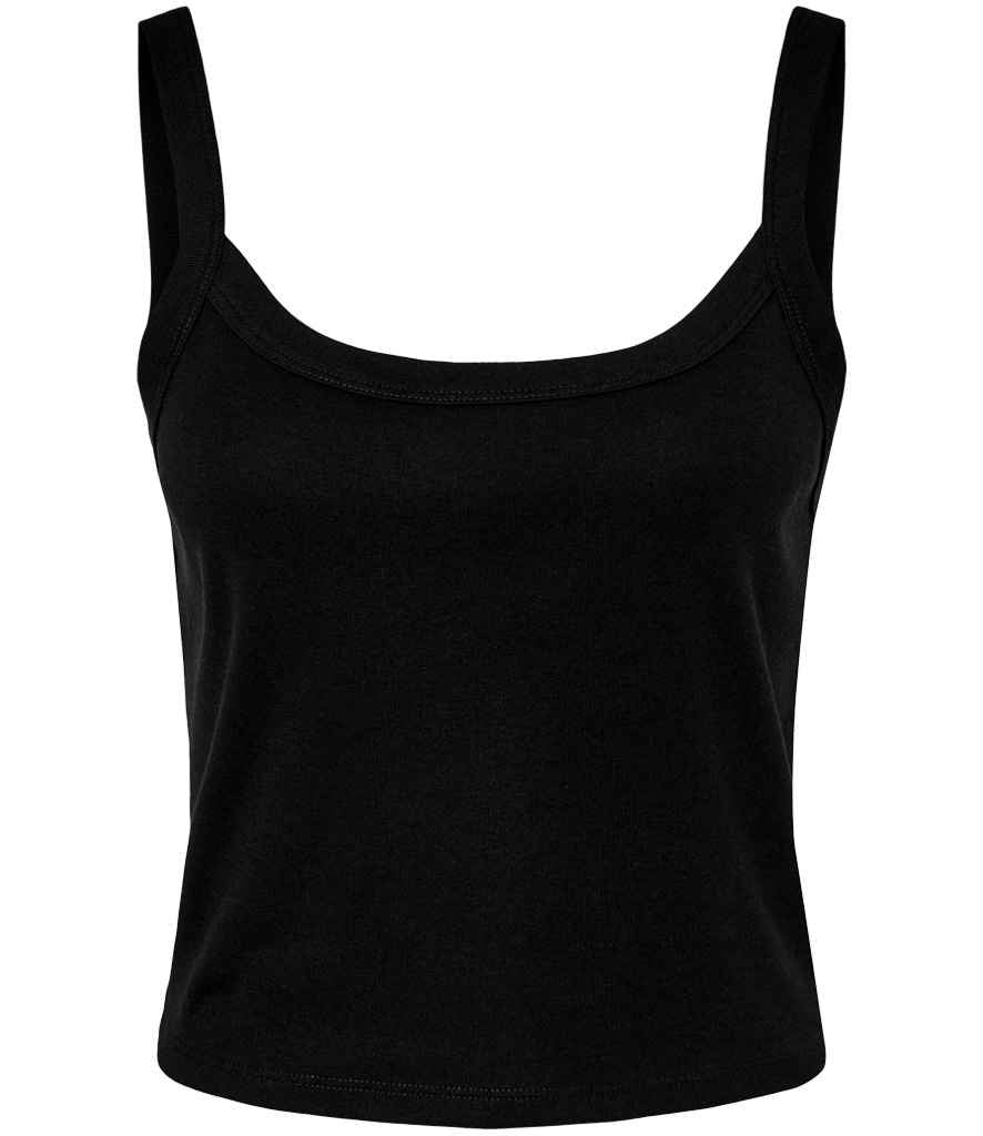 Bella Ladies Micro Rib Spaghetti Strap Tank Top | Solid Blend
