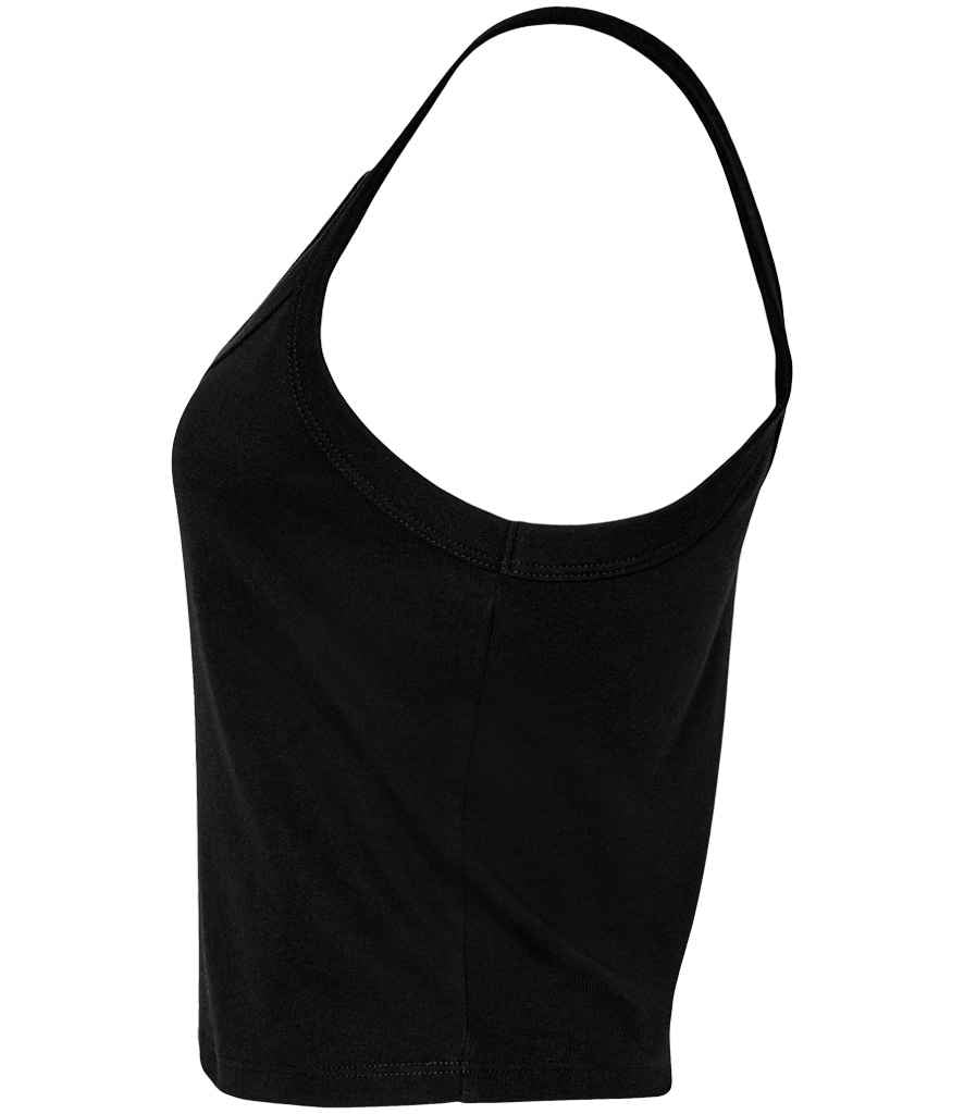Bella Ladies Micro Rib Spaghetti Strap Tank Top | Solid Blend