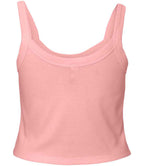 Bella Ladies Micro Rib Spaghetti Strap Tank Top in Solid and Heather Blends