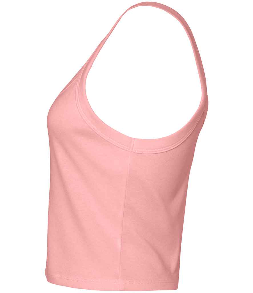 Bella Ladies Micro Rib Spaghetti Strap Tank Top in Solid and Heather Blends