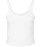 Bella Ladies Micro Rib Spaghetti Strap Tank Top | Solid Blend