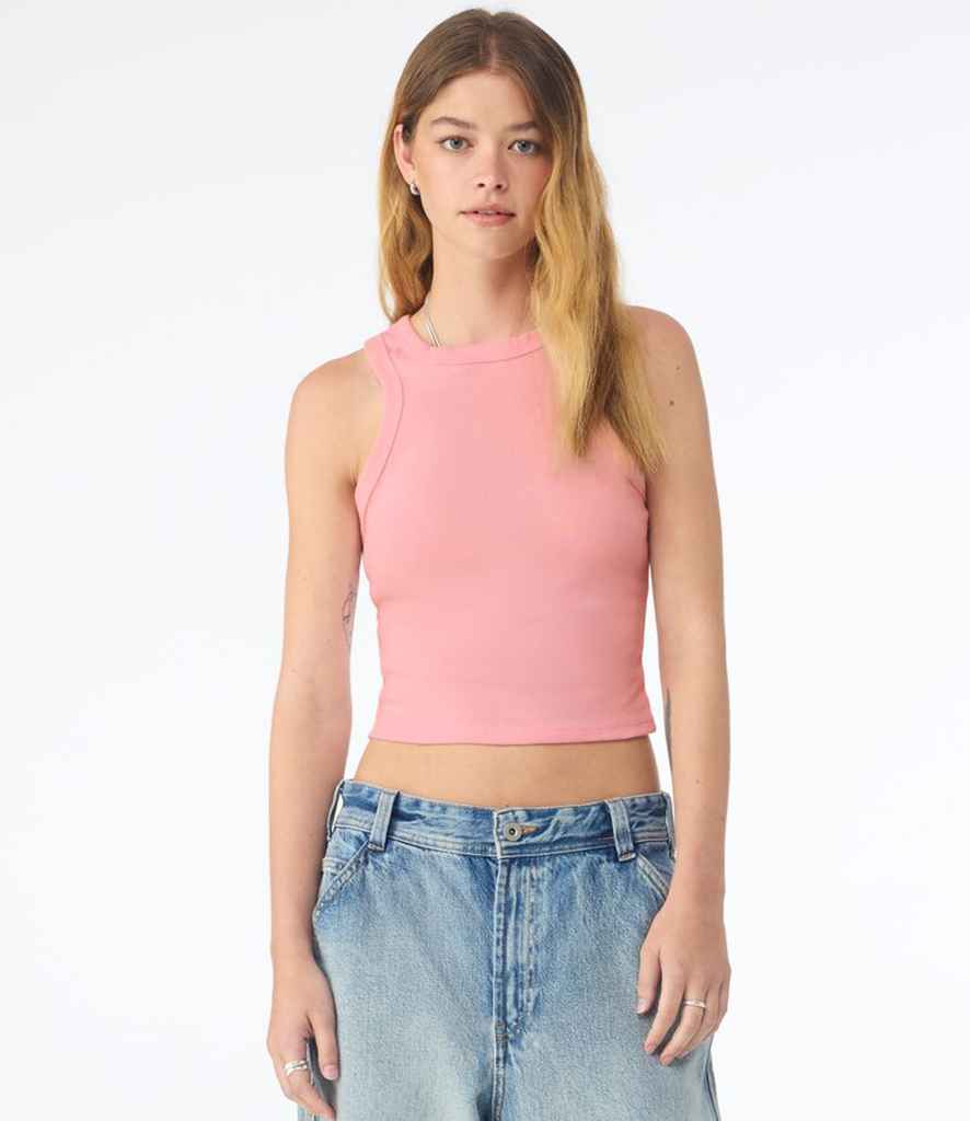 Bella Ladies Micro Rib Racer Tank Top – Soft, Stylish, and Comfortable Fit