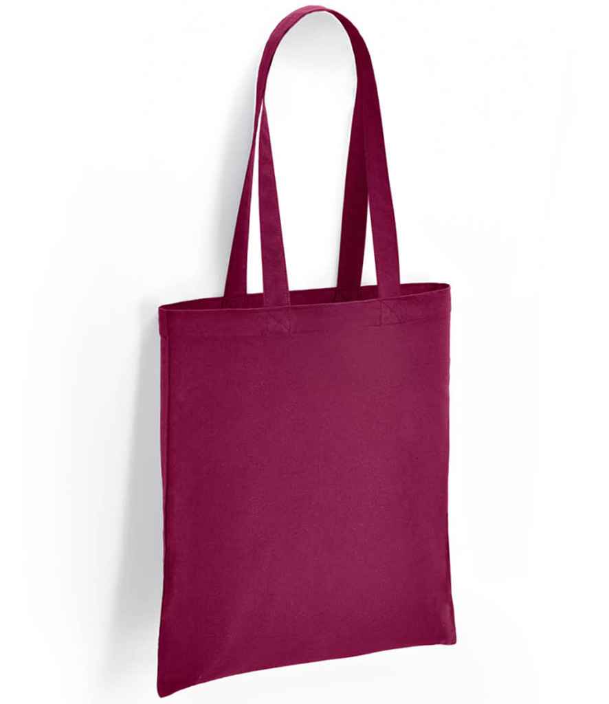 Brand Lab Cotton Long Handle Shopper Tote Bag with Durable Handles and Spacious Design