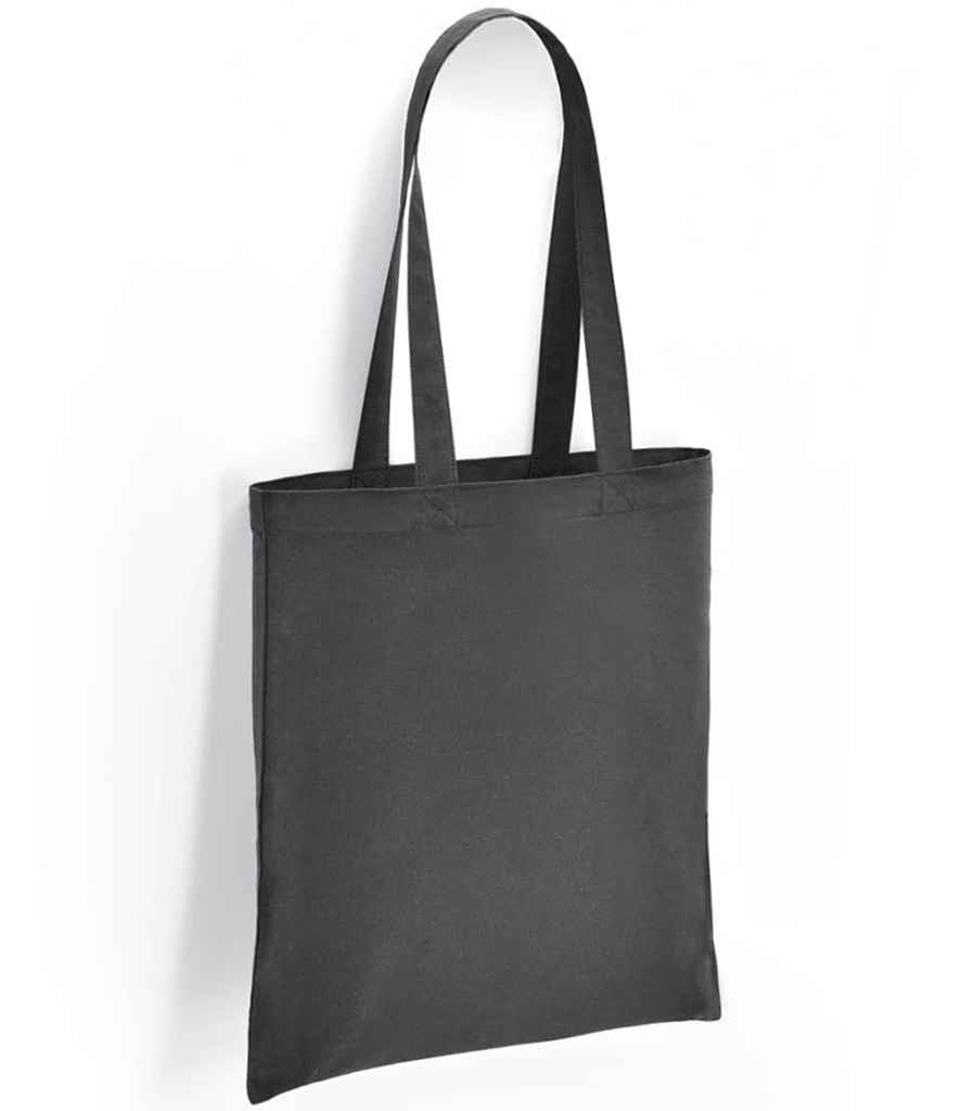 Brand Lab Cotton Long Handle Shopper Tote Bag with Durable Handles and Spacious Design